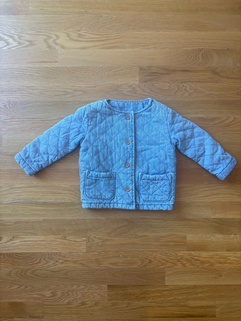 Little Co. Blue Quilted Jacket / 24M